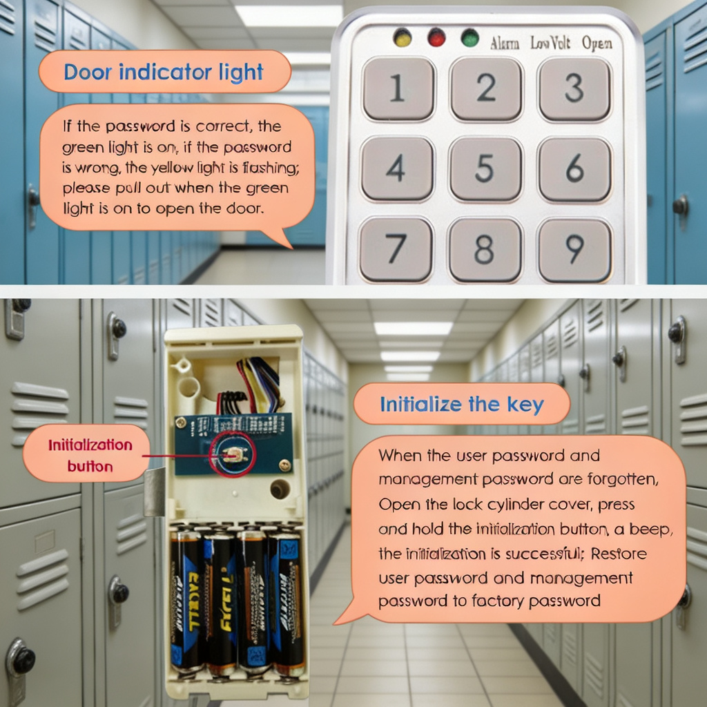 Cabinet Lock Key - Smart Digital Password Drawer Lock Cabinet