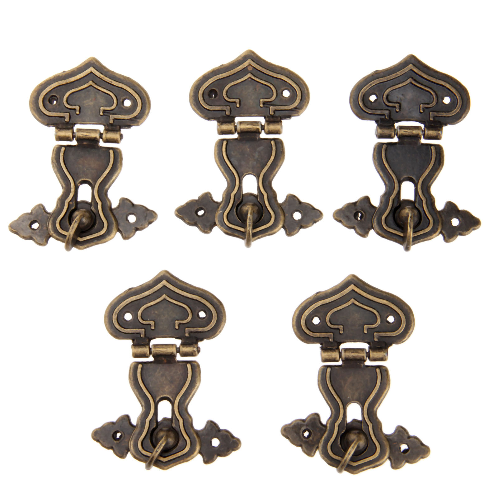Furniture Hardware Decorative - 5Pcs 63x47mm Antique Metal Lock Decorative