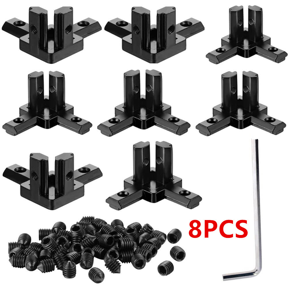 Joint Connector Bracket - 8Pcs Aluminum Profile 90 Degree Corner
