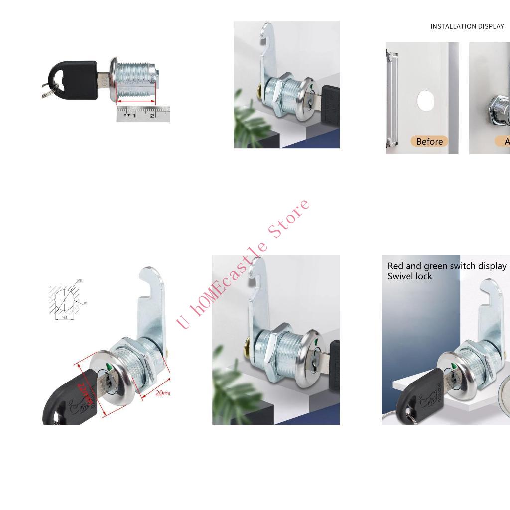 63HF 2set Cabinet Cams Lock wi - Cabinet Lock Key recension och pris