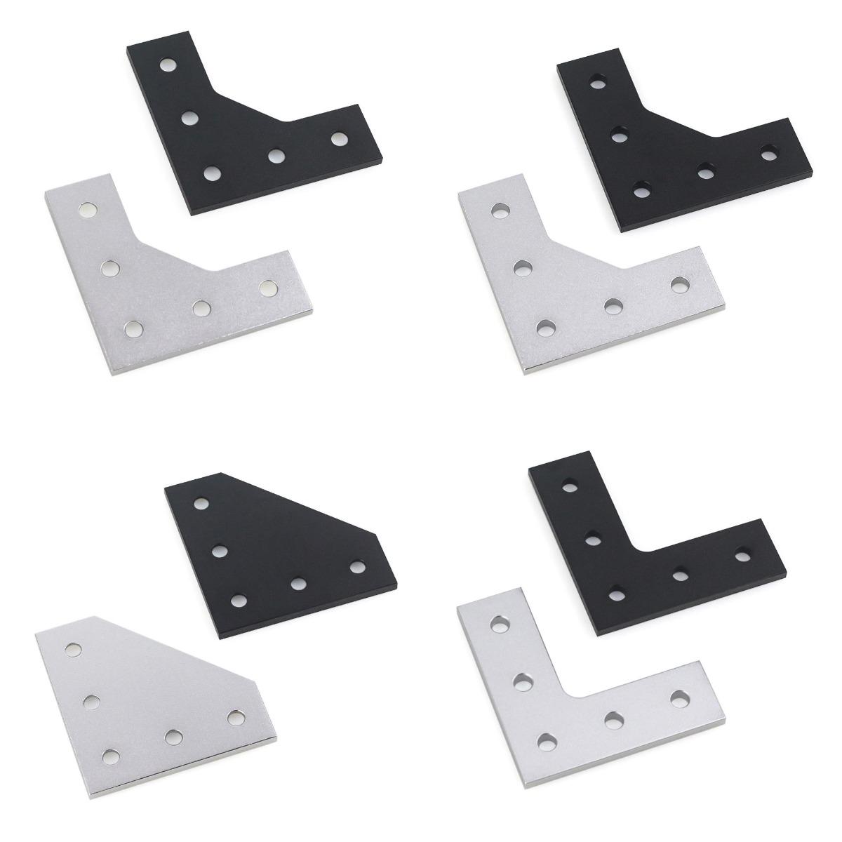 4Pcs/lot L Type 5 Holes 90 Deg - Joint Connector Bracket recension och pris