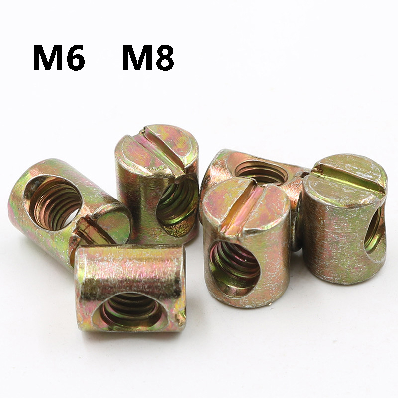 Color Zinc Plated Carbon Steel - Furniture Hardware Barrel Nut recension och pris