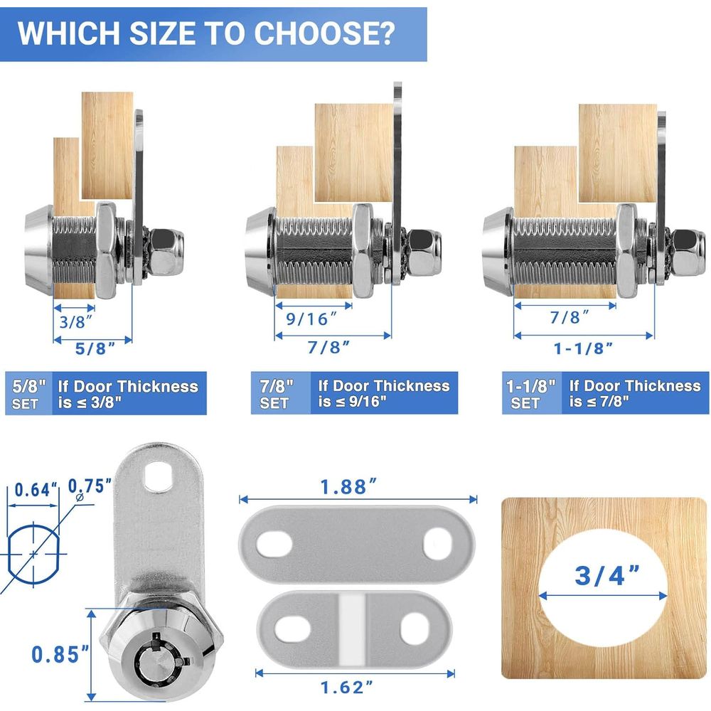 RV Storage Locks - Keyed Alike - Cabinet Lock Key recension och pris