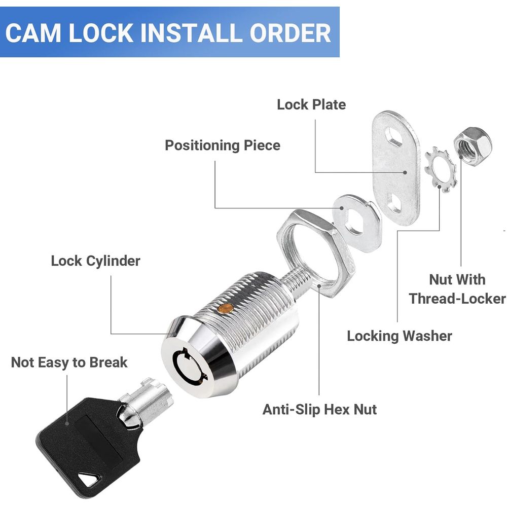 RV Storage Locks - Keyed Alike - Cabinet Lock Key recension och pris