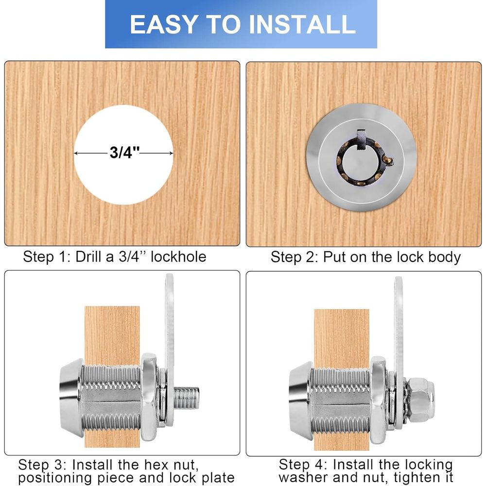 RV Storage Locks - Keyed Alike - Cabinet Lock Key recension och pris