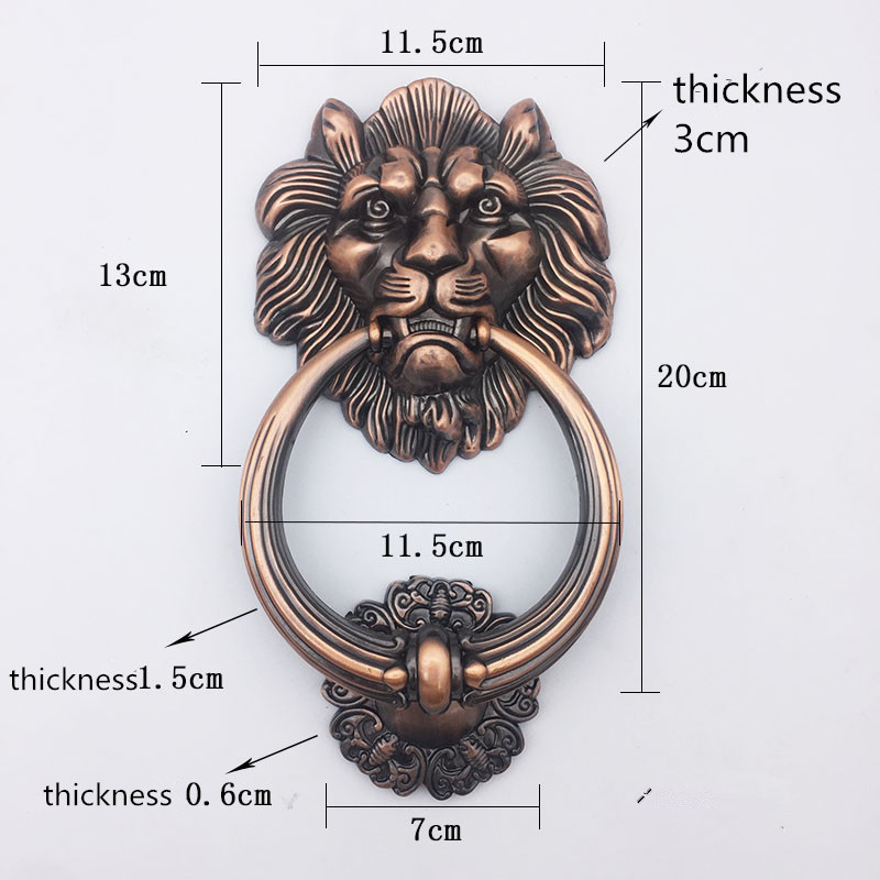 Antique Bronze Lion Head Handl - Furniture Hardware Decorative recension och pris