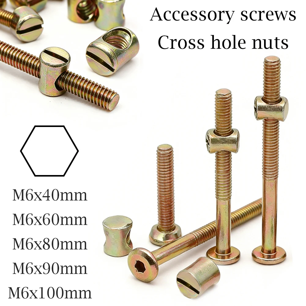 10/20Pcs M6 Hex Socket Head Ca - Furniture Hardware Barrel Nut recension och pris