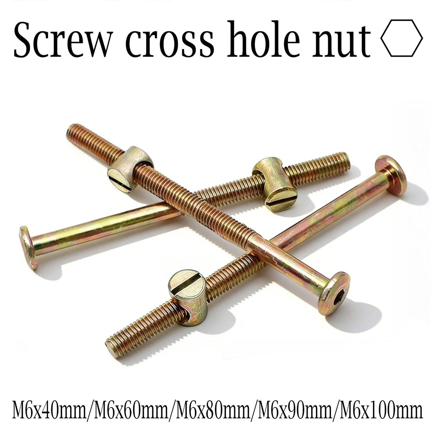 10/20Pcs M6 Hex Socket Head Ca - Furniture Hardware Barrel Nut recension och pris