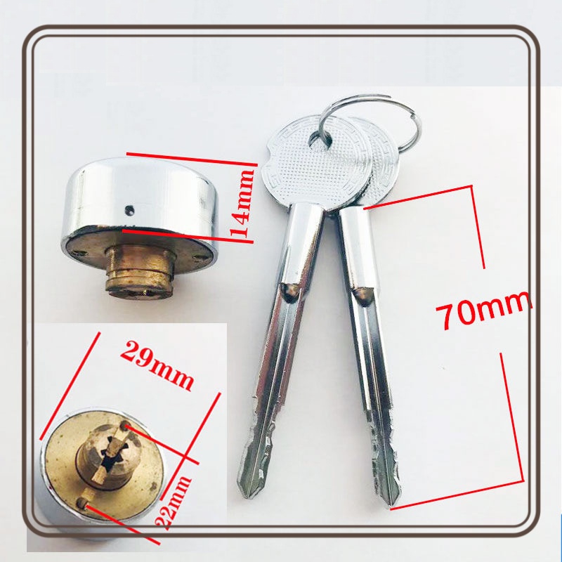 Safe Lock Core Cross Key Emerg - Furniture Hardware Manufacturers recension och pris