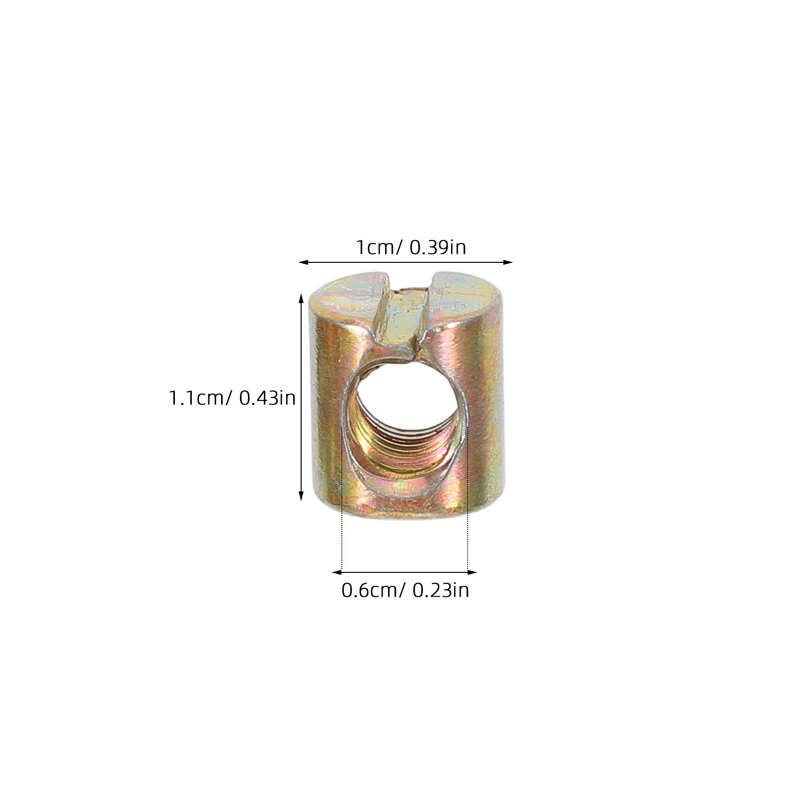 100Pcs M6 Slotted Barrel Nuts  - Furniture Hardware Barrel Nut recension och pris