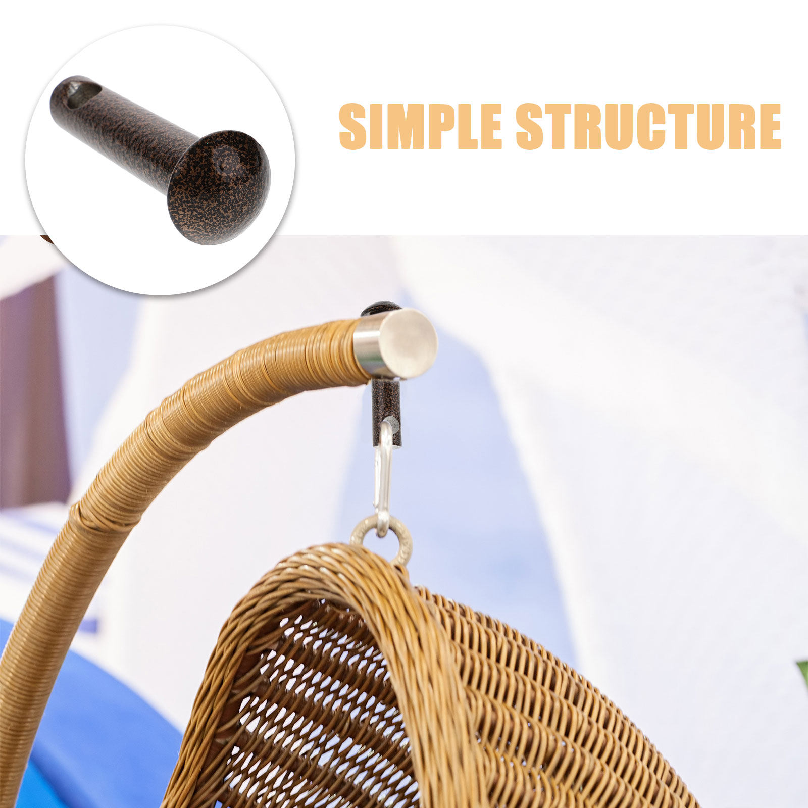 2Pcs Hammock Chair Pin Plug He - Furniture And Hardware recension och pris