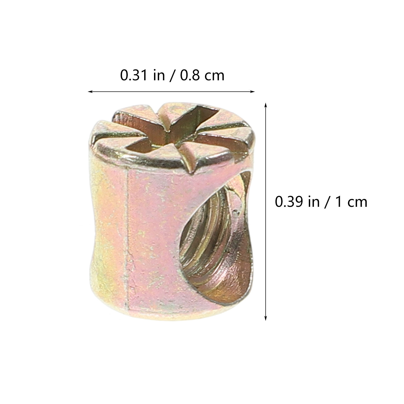 20Pcs M6 Barrel Nut Zinc Alloy - Furniture Hardware Barrel Nut recension och pris