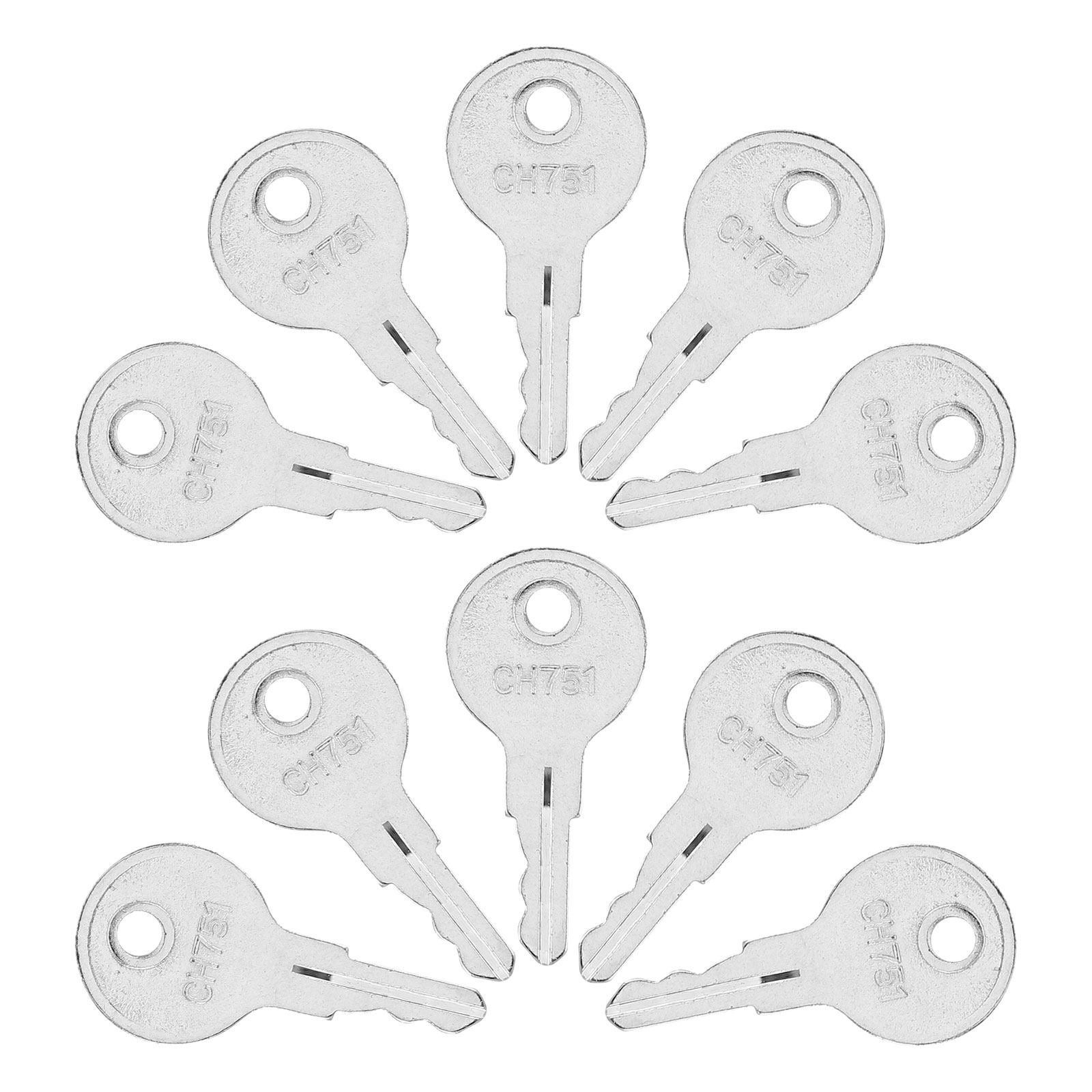 10Pcs Universal Rv Keys Heavy  - Cabinet Lock Key recension och pris