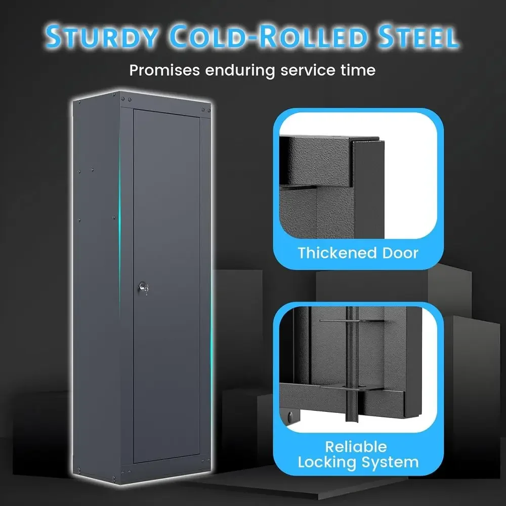 Large Capacity Gun Cabinet wit - Cabinet Lock Key recension och pris