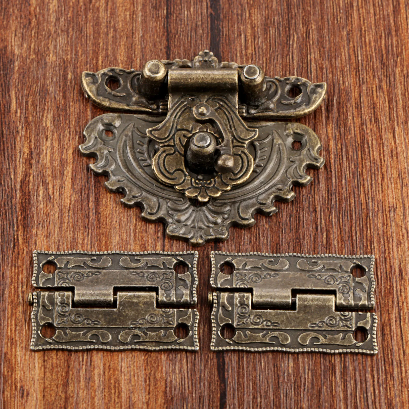 3pcs/set Antique Bronze Padloc - Furniture Hardware Decorative recension och pris
