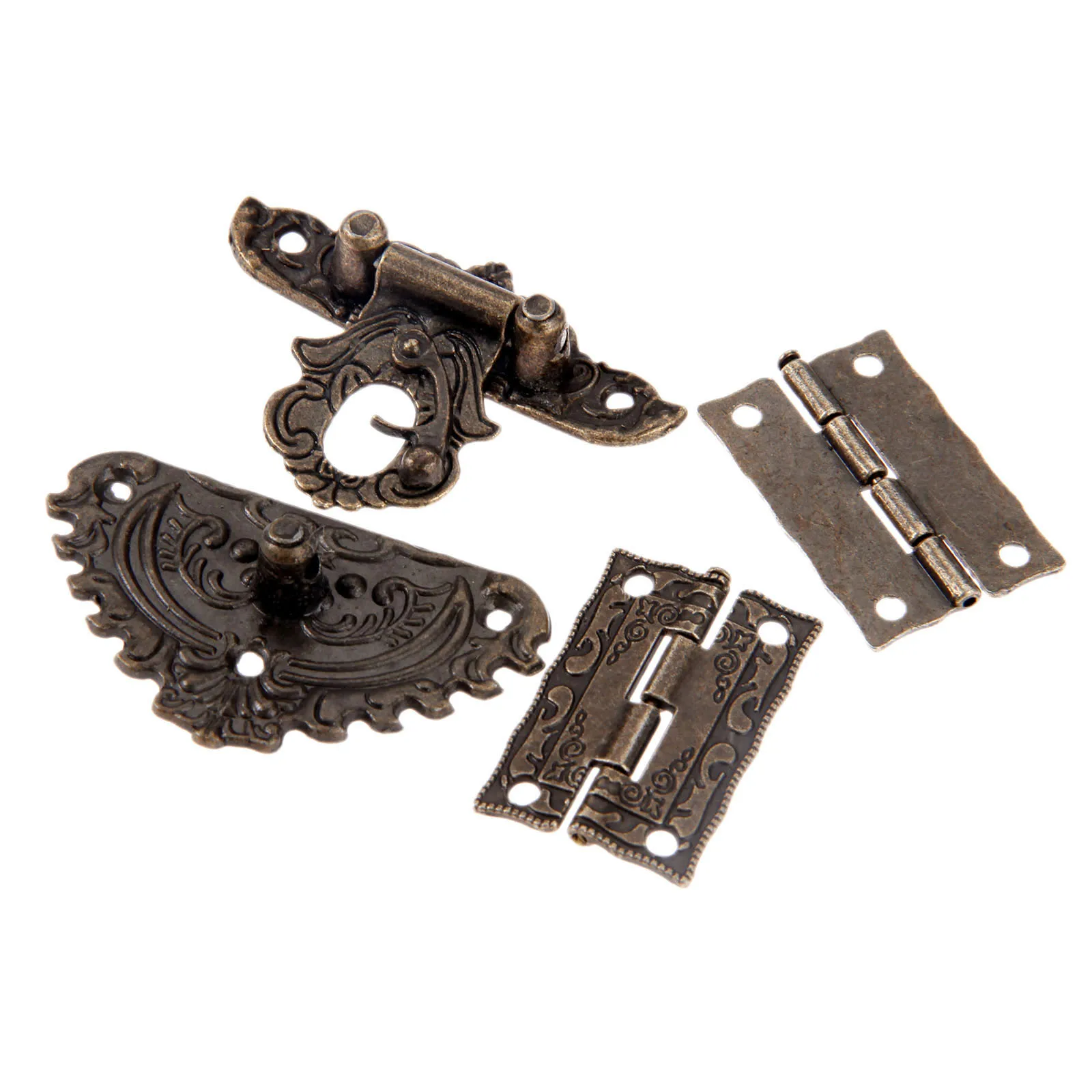 3pcs/set Antique Bronze Padloc - Furniture Hardware Decorative recension och pris