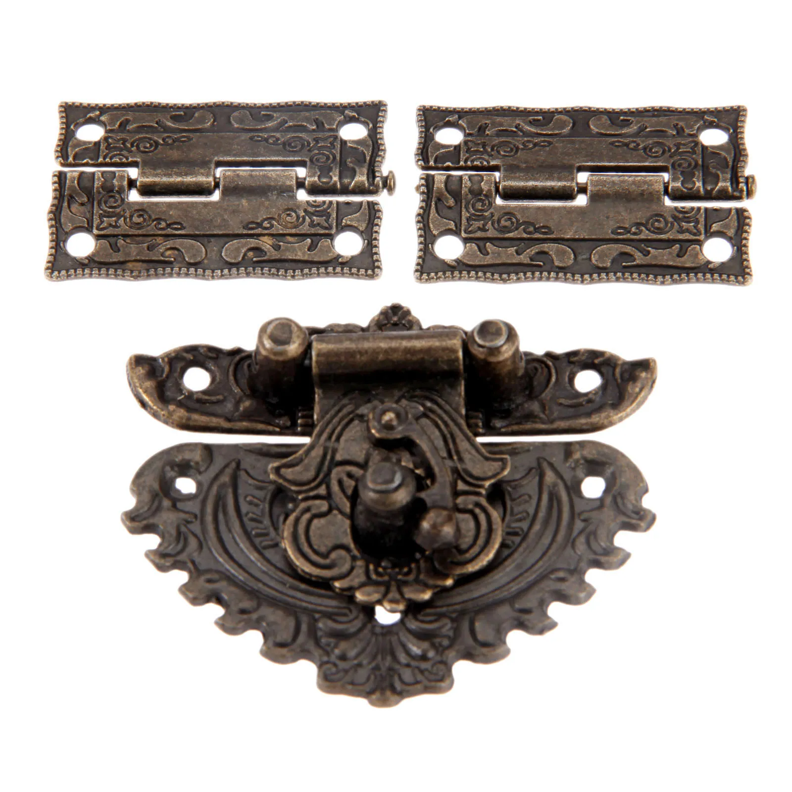 3pcs/set Antique Bronze Padloc - Furniture Hardware Decorative recension och pris