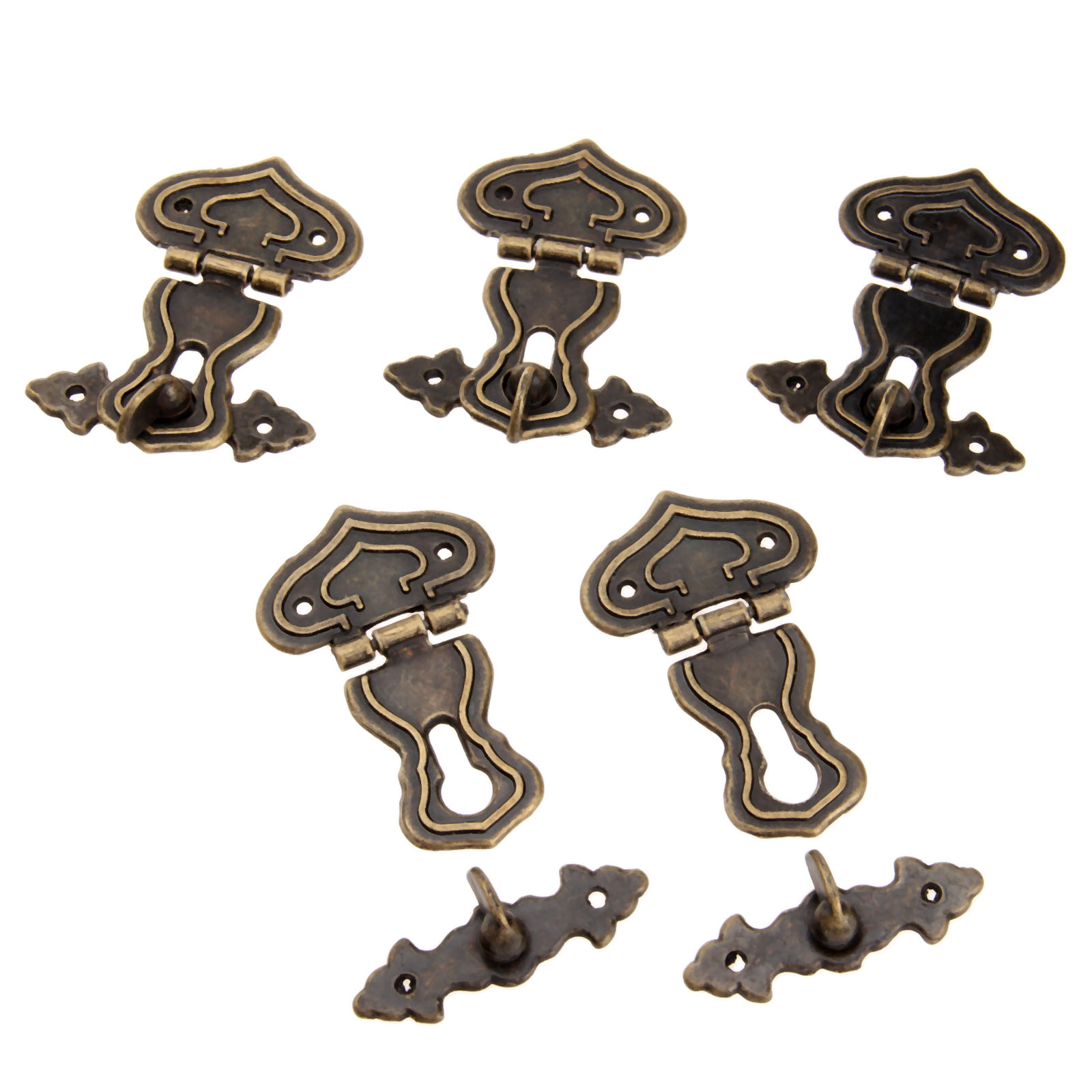 5Pcs 63x47mm Antique Metal Loc - Furniture Hardware Decorative recension och pris