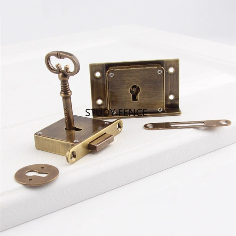 1PC Antique Metal Drawer Lock  - Cabinet Lock Key recension och pris