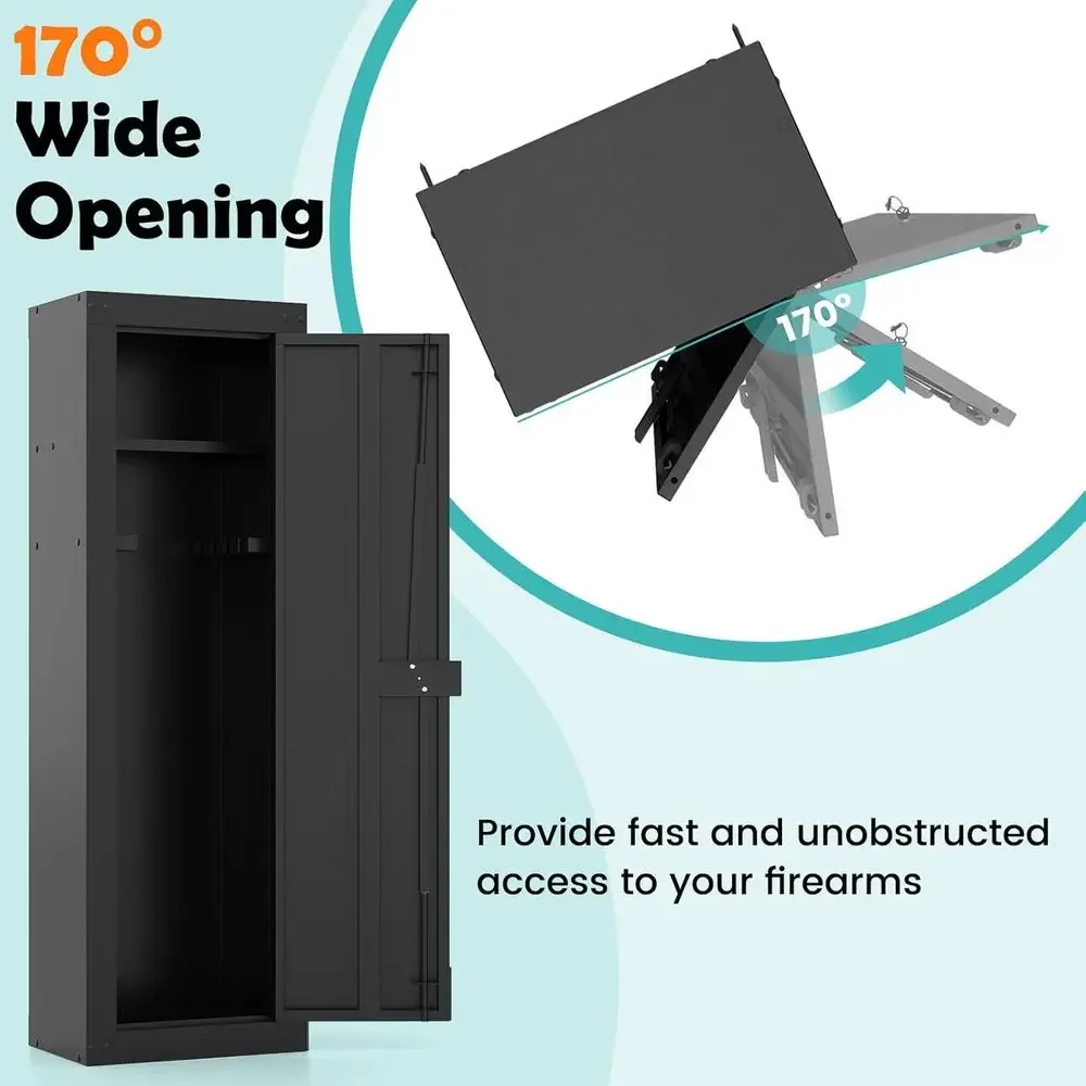 Secure Long Gun Storage Cabine - Cabinet Lock Key recension och pris