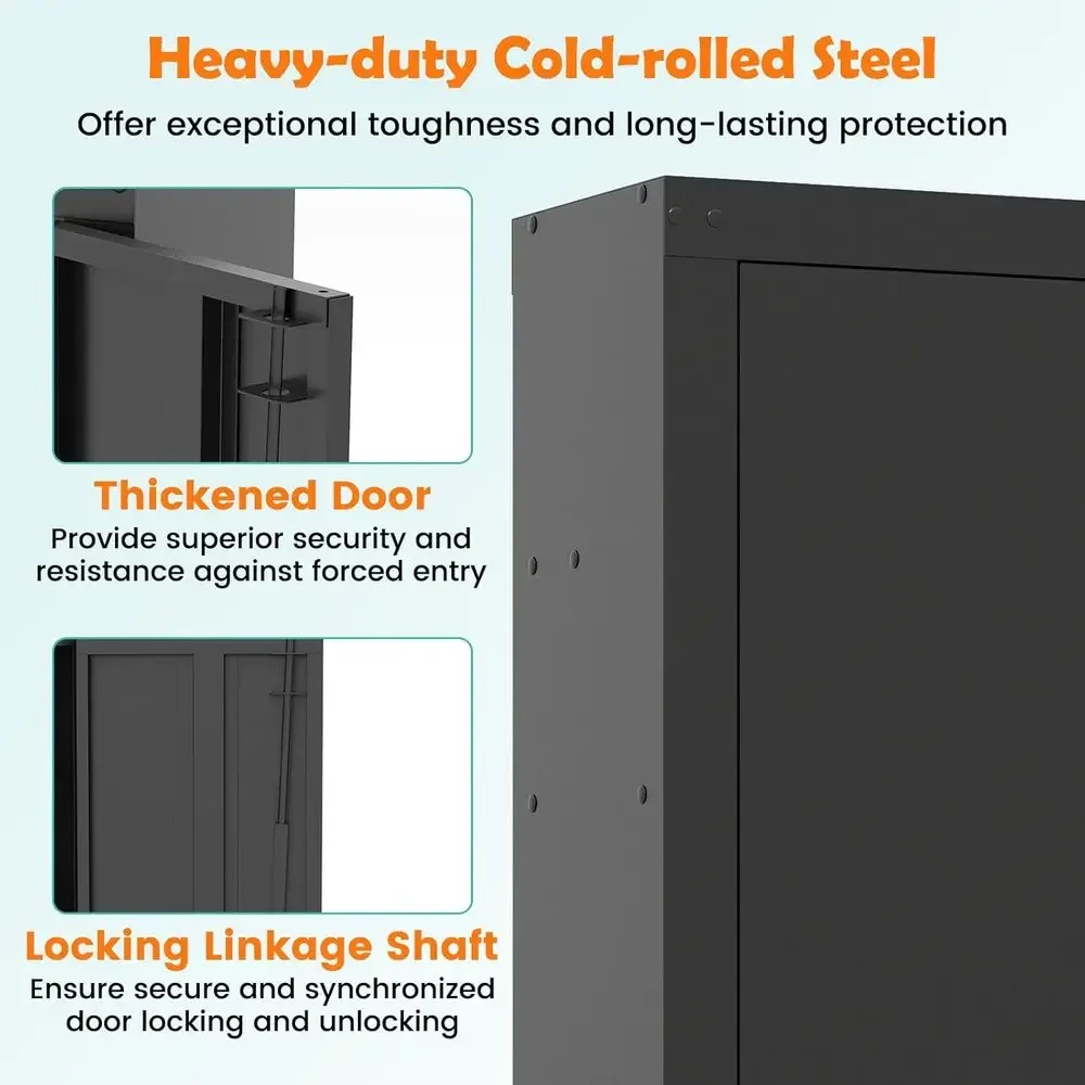 Secure Long Gun Storage Cabine - Cabinet Lock Key recension och pris