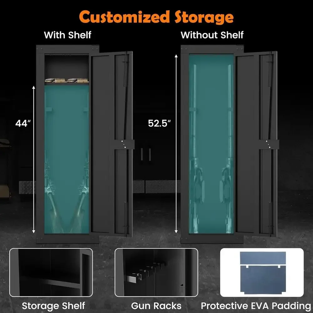 Secure Long Gun Storage Cabine - Cabinet Lock Key recension och pris