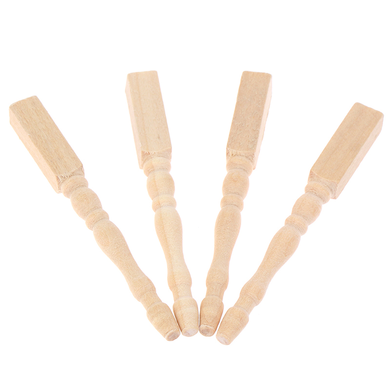 ●4pcs/set 1:12 Dollhouse Minia - Furniture Leg Set recension och pris