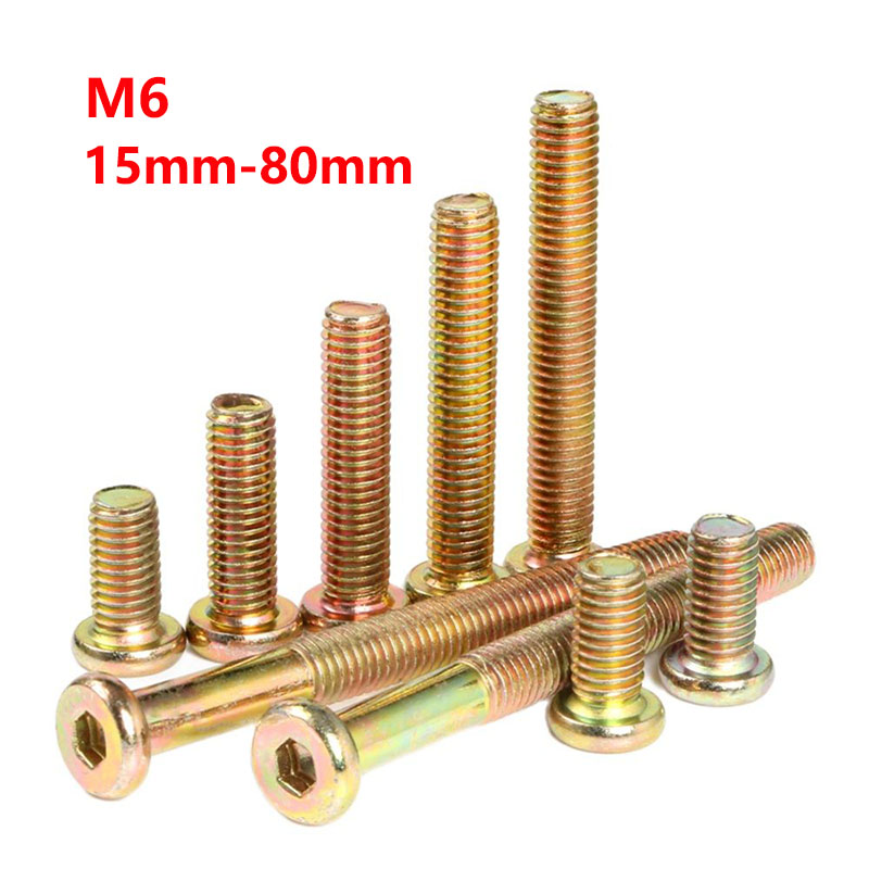 M6 Zinc Plated Hex Drive Allen - Furniture Hardware Barrel Nut recension och pris