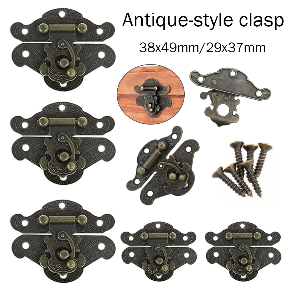 5-20pcs Vintage Metal Hasp Lat - Furniture Hardware Decorative recension och pris