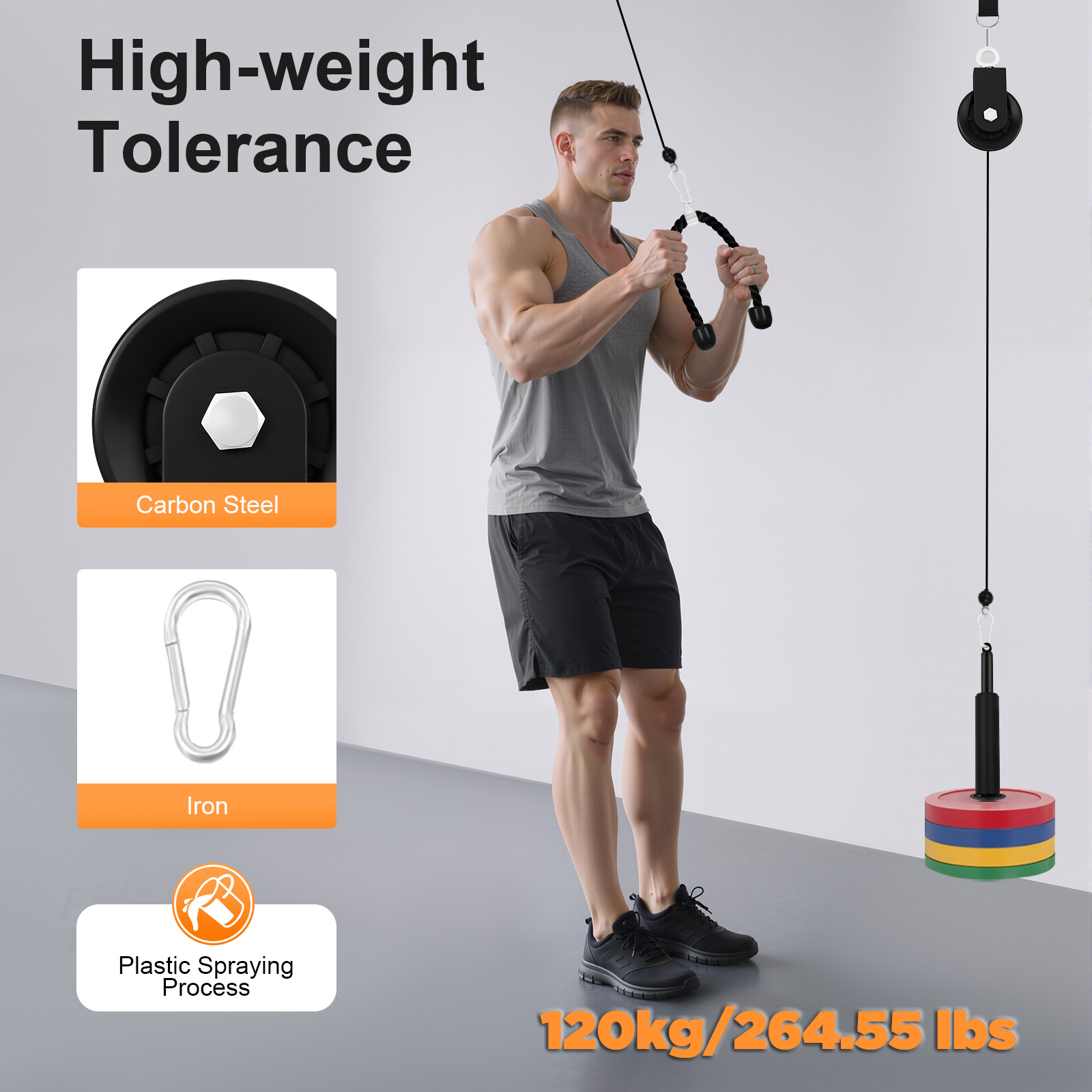 120kg Cable Pull Fitness Syste - Furniture Leg Set recension och pris