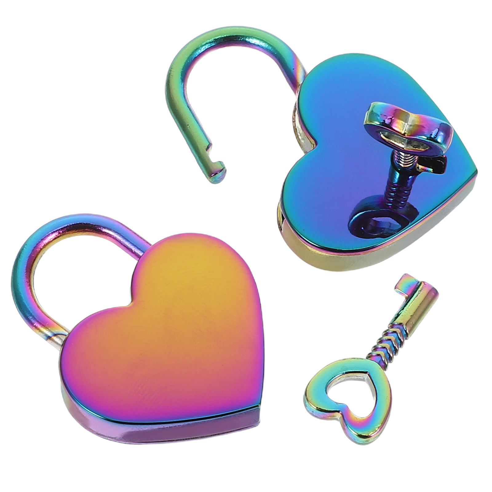 2Set Mini Heart Shaped Padlock - Cabinet Lock Key recension och pris