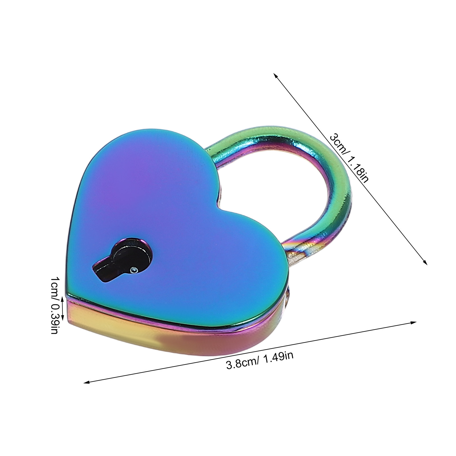 2Set Mini Heart Shaped Padlock - Cabinet Lock Key recension och pris