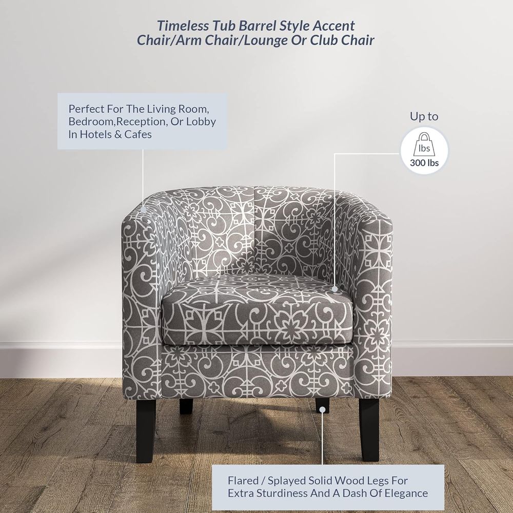 Accent Barrel Chair Set o 2, L - Furniture Leg Set recension och pris